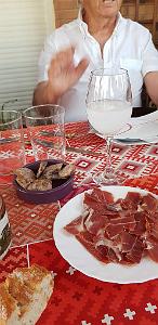 HOMMAGE A N.D. DE SANTA CRUZ A DALIAS DU 7 AU 10 JUIN 2019 (716) REPAS CHEZ ANGE AVANT LE DEPART 